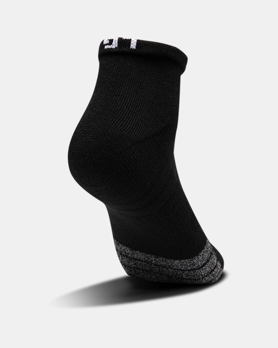 Adult HeatGear® Lo Cut Socks 3-Pack, Black, pdpMainDesktop image number 1